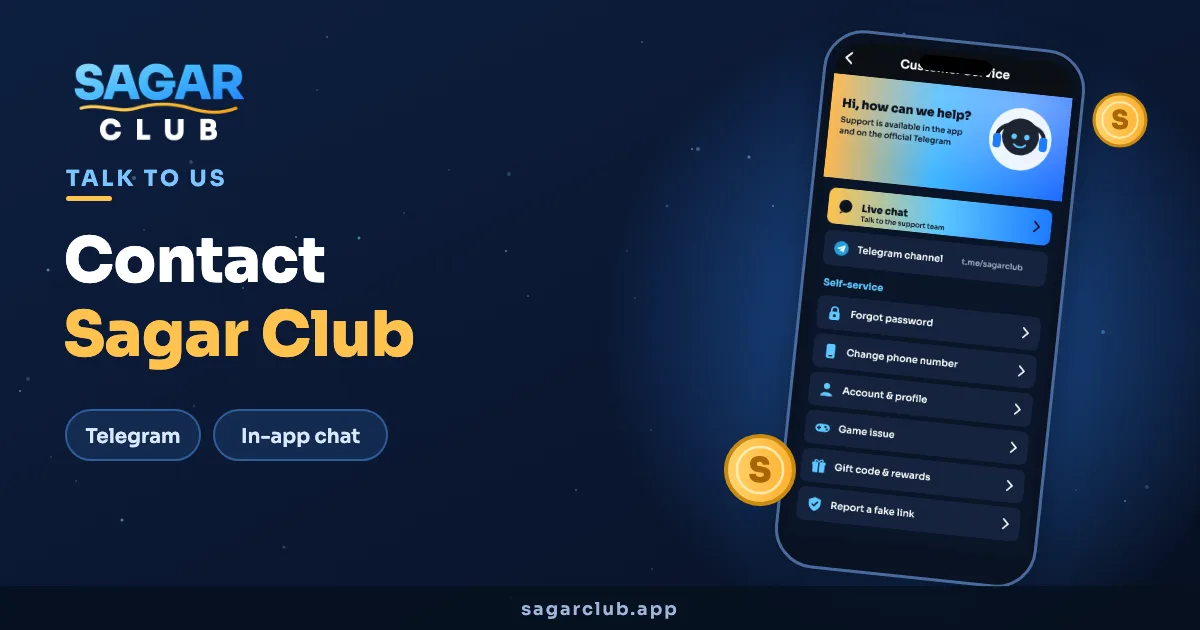 Contact Sagar Club banner