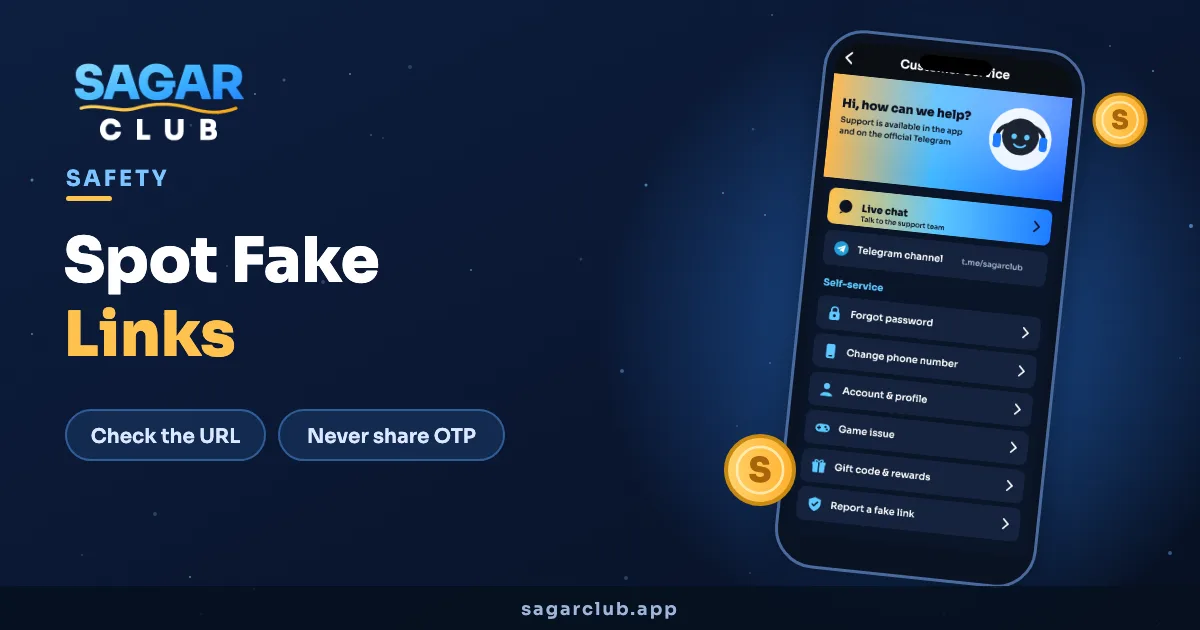 How to Spot Fake Sagar Club Links and Apps
