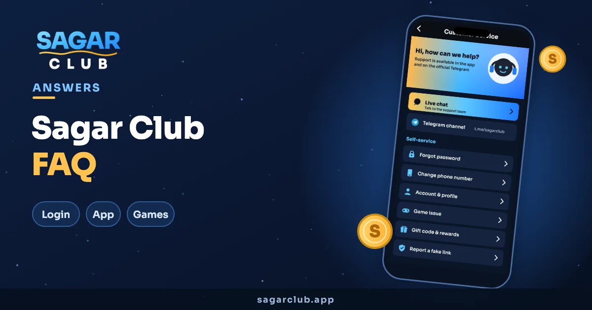 Sagar Club FAQ banner