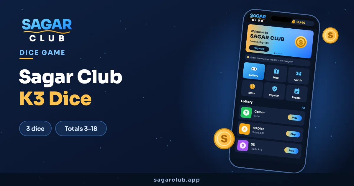 Sagar Club K3 dice banner