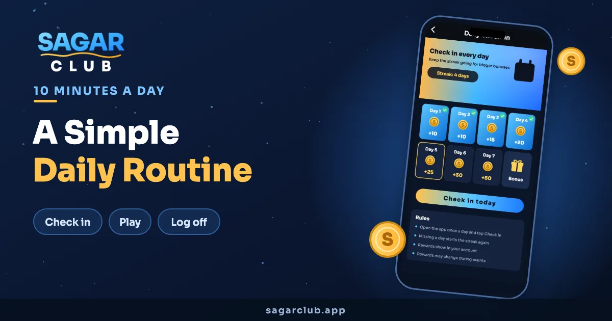 A Simple 10-Minute Sagar Club Daily Routine
